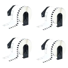 4Rolls Replace for Brother DK-2205 Continuous Labels 2.4 in x 100 ft QL Printer