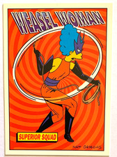 1994 Skybox Bongo Comics The Simpsons Radioactive Man Weasel Woman #R9