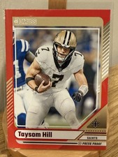 2024 Panini Donruss - Taysom Hill #287 Press Proof Red - New Orleans Saints