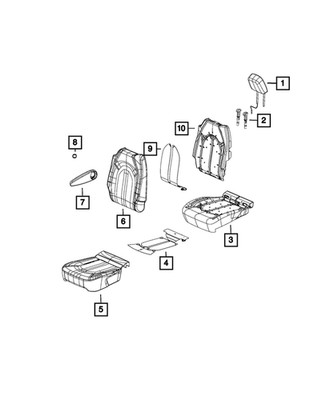 Genuine Mopar Armrest Plug 7RU80LV5AA