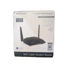 NETGEAR AC1200 DOCSIS 3.0 Dual Band Gigabit WiFi Cable Modem Router.