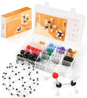 Organic Chemistry Model Kit-404 PCS,Portable Molecular Model Kit for Chemistr...