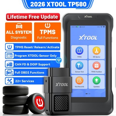 XTOOL TP580 TPMS Relearn Reset Activate TS100 Programming Full System Diagnostic