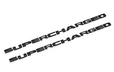 2x Supercharged Emblem Letters Car Auto 3d Raised Metal Badge Rear Trunk Black 2x Supercharged Emblem Letters Car Auto 3d Raised Metal Badge Rear Trunk Black