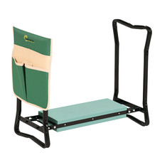 Tabouret Jardin Pliable Agenouilloir Siège Jardinage Coussin Pochette Rangement