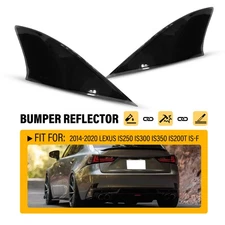 Rear Bumper Reflector Smoked Fit 2014-2020 Lexus IS250 IS300 IS350 IS200t IS-F R