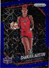 2025 Panini Prizm WNBA #81 Shakira Austin Blue Velocity Prizms