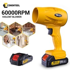 Leaf Blower Cordless 60000RPM Portable Hand Held  21V Battery & Charge Electric