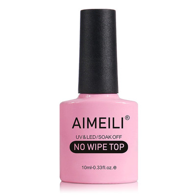AIMEILI No Wipe Top Coat Überlack UV LED Gellack Gel Nagellack Gel Polish - 10Ml
