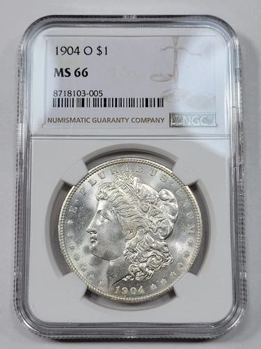 1904 O Morgan Silver Dollar $1 NGC MS66 Great Luster New Orleans *M370