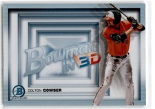 2022 Bowman #B3D-20 Colton Cowser Bowman in 3D Orioles