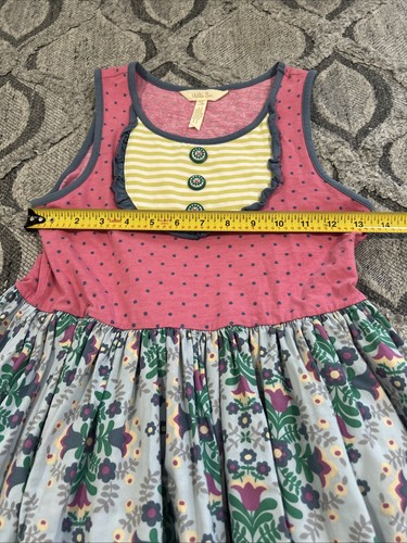 Matilda Jane Make Believe Put On A Show Kleid Größe 12 Lagenlook Rüschen Blumenmuster - Bild 5 von 7