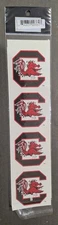 University of SOUTH CAROLINA Mascot Gamecock Stickers-8 Pcs By Sports Solution