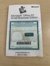 New Microsoft Office 97 Small Business Edition CD  Manual