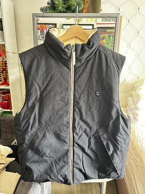 NIKE WENDEJACKE ''Swoosh'' - SCHWARZ & CREME - SELTEN/VINTAGE 42 L