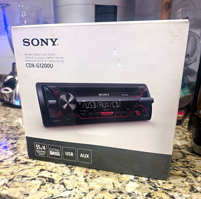 Sony CDX-G1200U 1 DIN AM/FM In-Dash CD Player USB AUX Equalizer