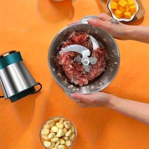 Food Processor Blender Mixer Chopper Meat 2L Glass Bowl Vegetable Grinder Fruits - Picture 12 of 13