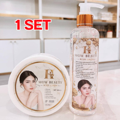 Magic White Body Serum + Lotion Cream MGW Beauty Brighten Skin Dark Spot SET
