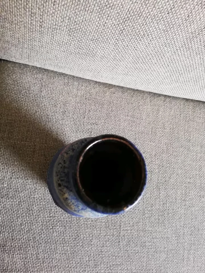 Scheurich blaue Tropfen vintage Blumen Vase - Bild 4 von 4