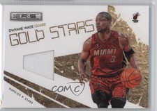2009-10 Panini Rookies & Stars Gold Stars Materials Dwyane Wade #1 HOF 0v1
