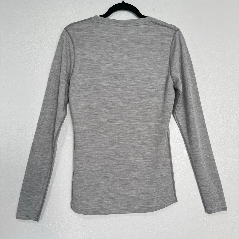 Merino Tech 250G Midweight Thermal Base Layer Shirt Women’s Medium Gray NEW - Image 4 of 4
