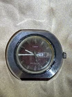 Vintage Timex Watch UFO Maroon Face - For Parts Not Working