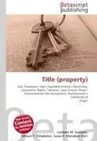 Lambert M. Surhone (U. A.) | Title (Property) | Taschenbuch | Englisch (2026)