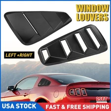 For Ford Mustang 2005-2014 4Pcs 1/4 Quarter Side Window Louvers Scoop Cover Vent