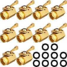 Therwen 10 Pack Garden Hose Shut off Valve Heavy Duty 3/4
