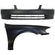 Bumper Cover Kit For 2000-2001 Toyota Camry Front Passenger Side