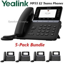 5 Yealink MP55 E2 Teams Phone 1301231 Bundle