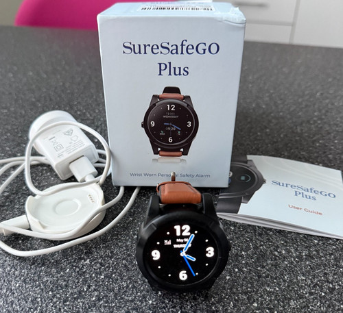 Personal Safety Watch Alarm SureSafeGo Plus GPS Medical Alert Fall Detection 4G