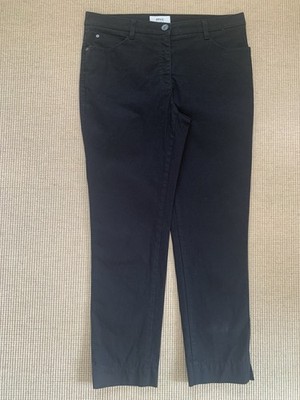 BRAX Feel Good Zeitlose 7/8 Chino Schwarz mit Strasssteinchen Gr. 38