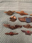 Vintage Aviation Wings & Badge Pins Lot - Radio show premiums. — photo 2