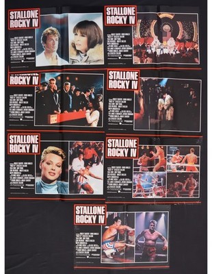 Fotobusta Rocky 4 IV Sylvester Stallone Dolph Lundgren Boxing Boxen F105