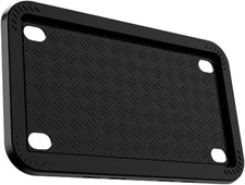 XCLPF Motorcycle Silicone License Plate Frames Motorbike Black 