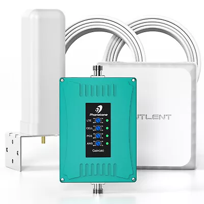 5G 4G LTE Cell Phone Signal Booster Band 12/17/13/5/2/4 Data Voice Kit - Image 1 of 4