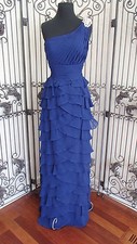A1214 PRONOVIAS VANCOUVER AZUL METERORI BLUE INK SZ 8 FORMAL DRESS GOWN 660