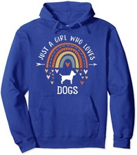 Just A Girl Who Loves Dogs Rainbow Gifts For Dog Love Unisex Hooded Sweatshirt