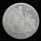 1877 Seated Liberty Silver Half Dollar      RT46