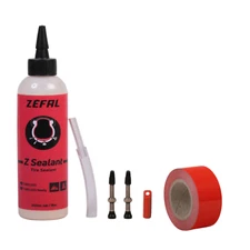 Zefal Tubeless Kit 2x Rim Tape 2x Valve Valve Tool 240 ml Sealant