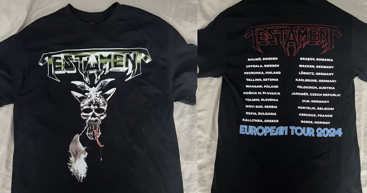 TESTAMENT Tour 2024 Band Collection Gift For Fan T-shirt S to 5XL