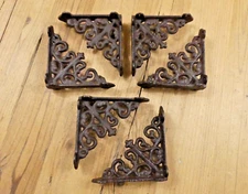 6 Antique Style Shelf Brace Wall Bracket Cast Iron Brackets SMALL Corbel