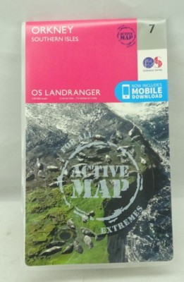 Landranger Active 7 Orkney  Southern Isles OS Landranger Active Map / TF