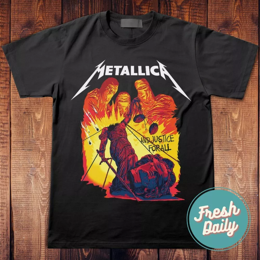 Metallica Unisex T Shirt Rock Band Tee merch