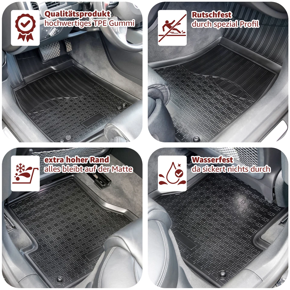Floor Mats & Boot Liner Set Fits VW Touareg I | Type 7L | 2002-2010 - Image 2 of 4