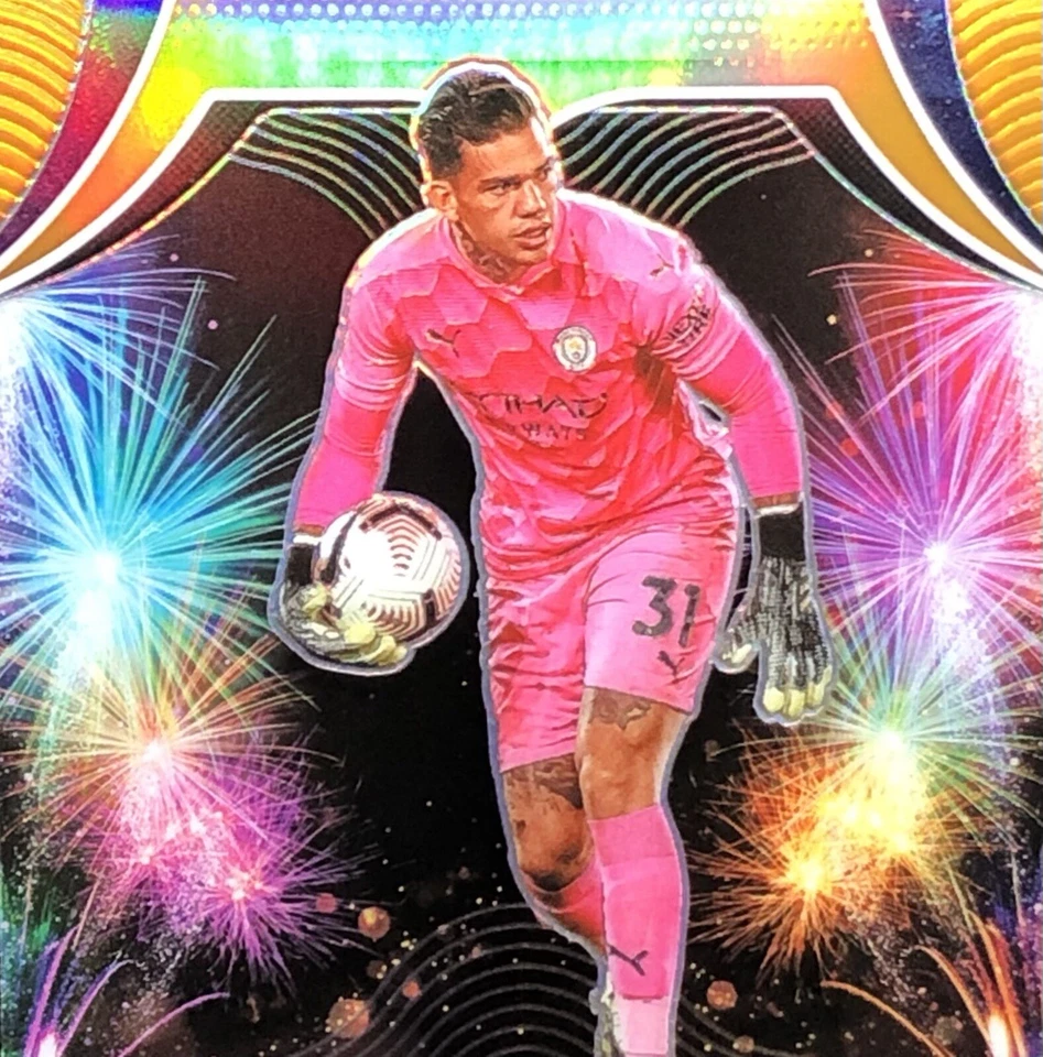 2020-21 Prizm Premier League EDERSON /25 “FIREWORKS” ORANGE PRIZM SSP No. 24 🎆 - Image 3 of 4
