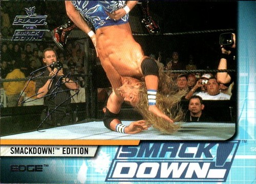 2002 Fleer WWE Raw vs. Smackdown Edition Wrestling Card #14 Edge - Picture 1 of 2
