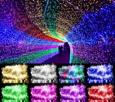 100-800LEDs Fairy String Light Christmas Tree Party Home Outdoor Decor Wall Plug