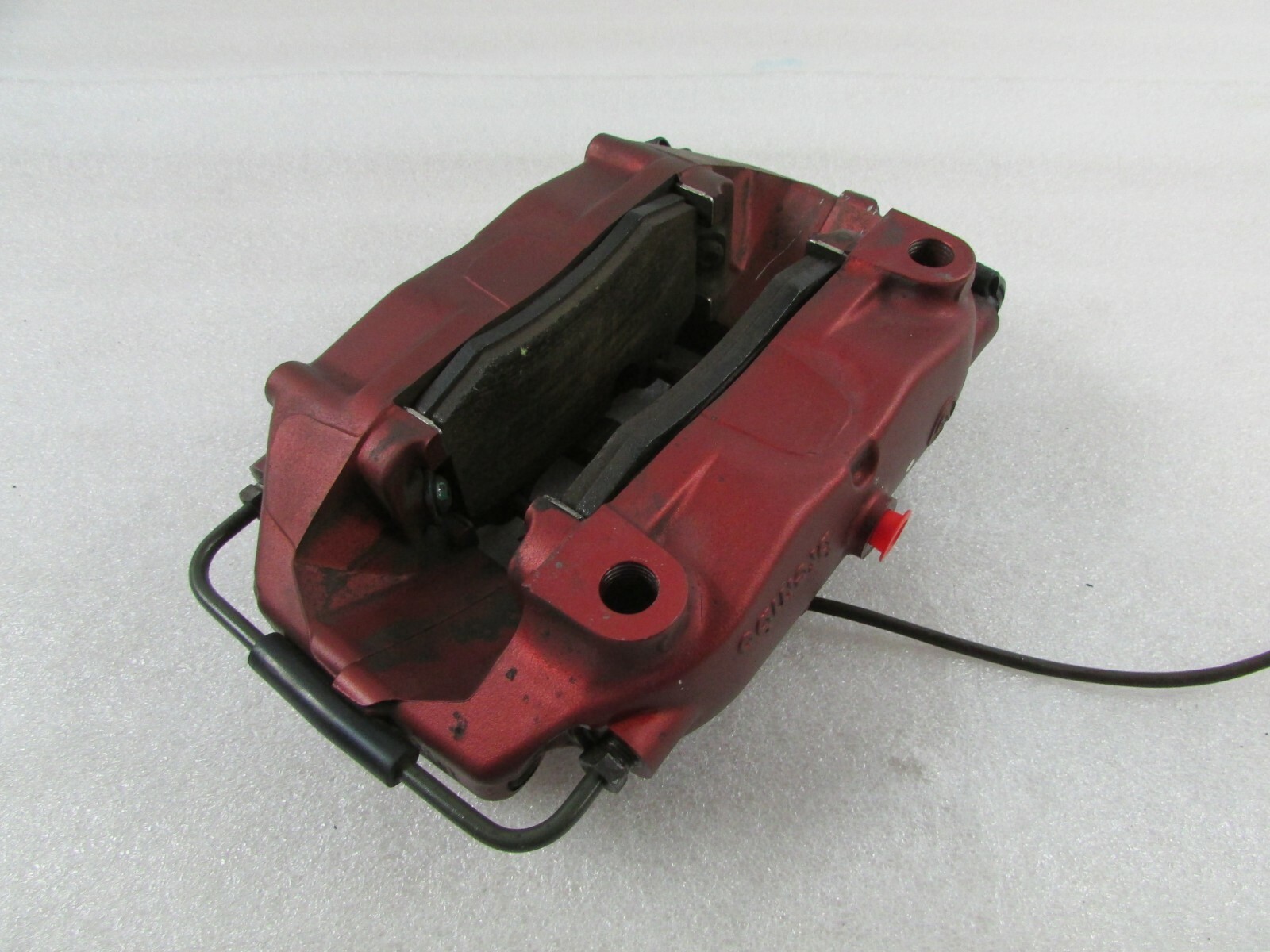 Maserati Granturismo, LH, Left Rear Brake Caliper, Ruby Red, Used, P/N 82102806